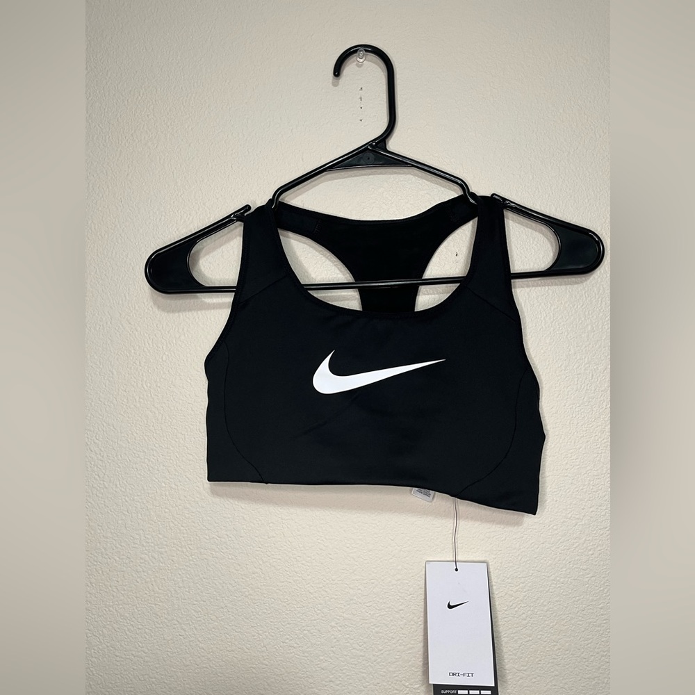 X Nike Dri-Fit Training Sports Bra Size S NWT Black Running Cycling